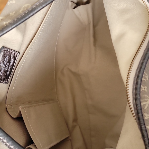 Auth Louis Vuitton Platine Monogram Mini Lin with metallic silver leather trim - Picture 10 of 10